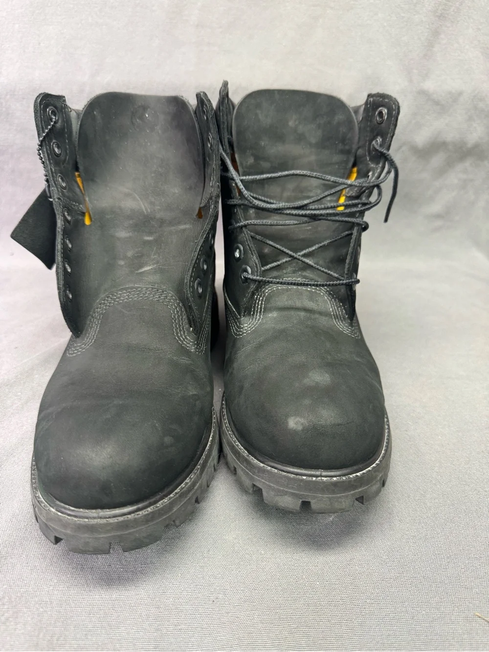 Timberland Premium 6 inch Waterproof Mens boot style#10073 Black Nubuck Size 8.5